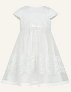 MONSOON Baby Alovette Christening Dress Ivory