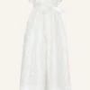 MONSOON Baby Provenza Silk Christening Gown Ivory