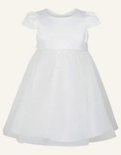 MONSOON Baby Tulle Skirt Bridesmaid Dress Ivory