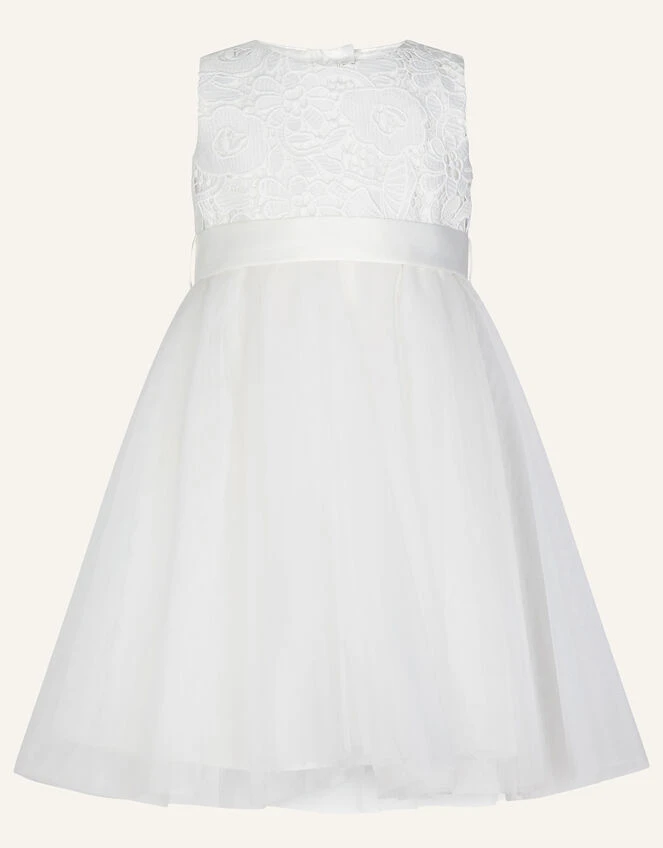 MONSOON Baby Alice Lace Bodice Tulle Dress Ivory 1 MONSOON Baby Alice Lace Bodice Tulle Dress Ivory