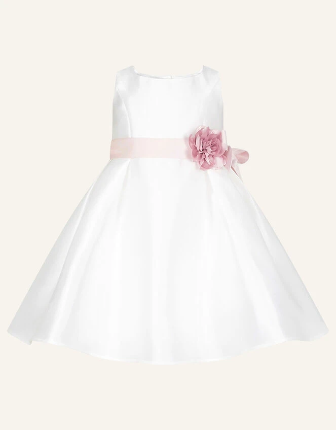 MONSOON Baby Audrey Duchess Twill Dress Ivory 1 MONSOON Baby Audrey Duchess Twill Dress Ivory