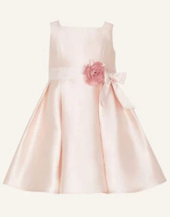 MONSOON Baby Audrey Duchess Twill Dress Pink