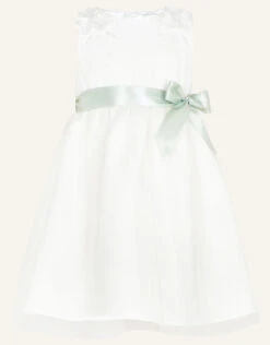 MONSOON Baby Freya Scuba Bridesmaids Dress Ivory