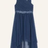 MONSOON Abigail One Shoulder Prom Dress Blue