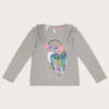 MONSOON Owl Long Sleeve T-Shirt In Sustainable Cotton Grey