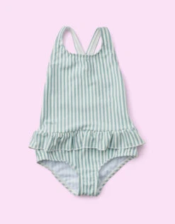 Liewood Amara Stripe Seersucker Swimsuit Blue