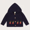 MONSOON Newborn London Guards Knitted Cardigan Blue