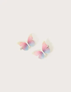 MONSOON Rainbow Butterfly Clips Set Of Two