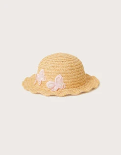 MONSOON Baby Luna Butterfly Wave Hat Natural