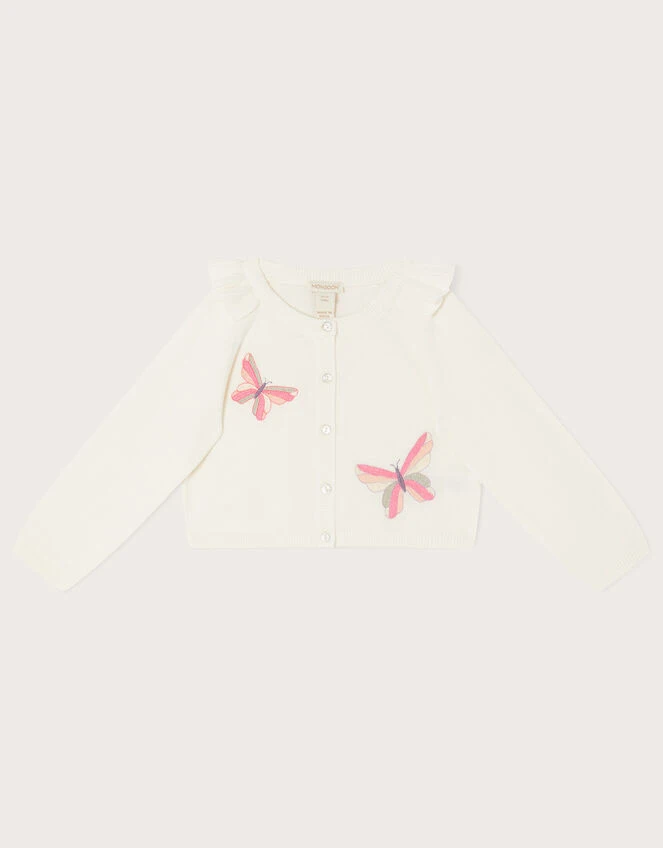 MONSOON Baby Butterfly Cardigan Ivory 1 MONSOON Baby Butterfly Cardigan Ivory