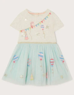 MONSOON Baby Celebration Disco Dress Blue
