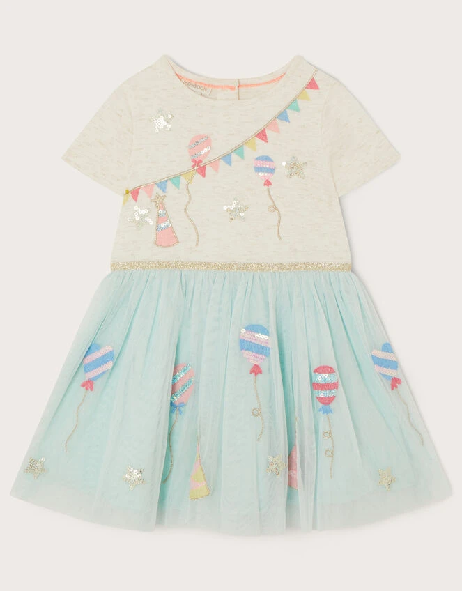 MONSOON Baby Celebration Disco Dress Blue 1 MONSOON Baby Celebration Disco Dress Blue