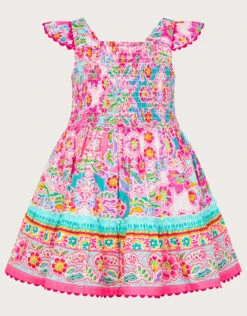 MONSOON Baby Heritage Floral Dress Pink