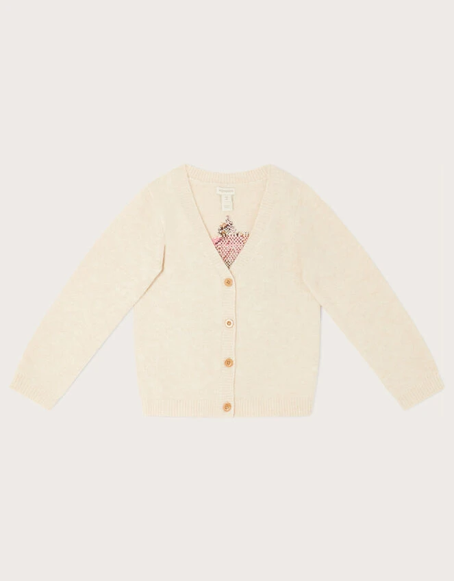 MONSOON Intarsia Horse V-Neck Cardigan Camel 1 MONSOON Intarsia Horse V-Neck Cardigan Camel