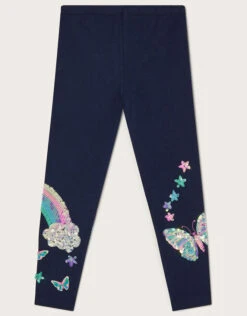 MONSOON Rainbow Leggings Blue