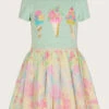 MONSOON Tie Dye Ice-Cream Disco Dress Multi