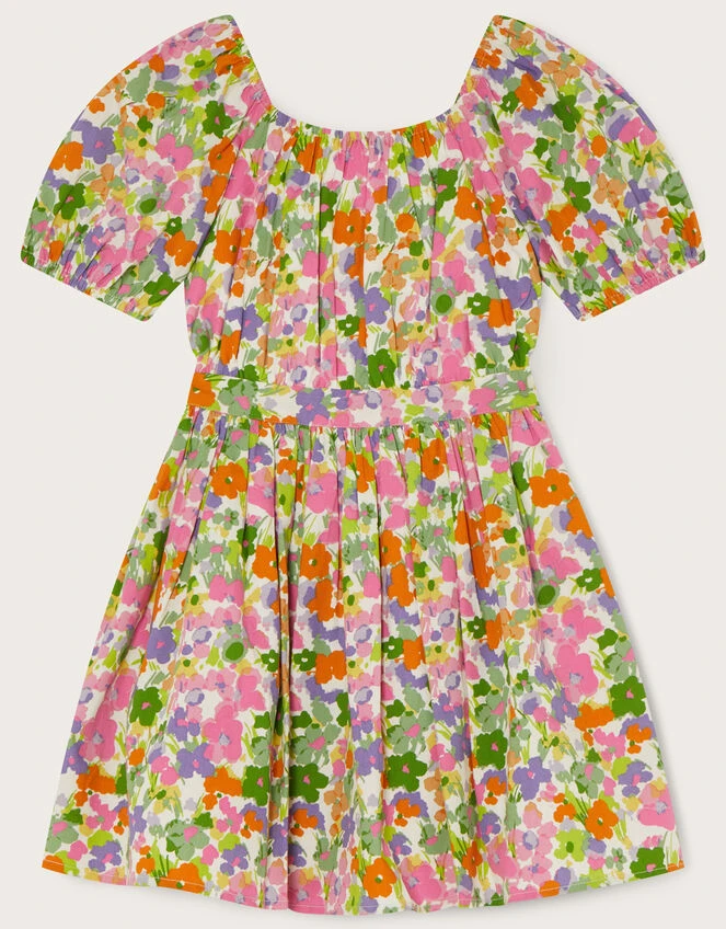 MONSOON Bright Floral Printed Dress Green 1 MONSOON Bright Floral Printed Dress Green