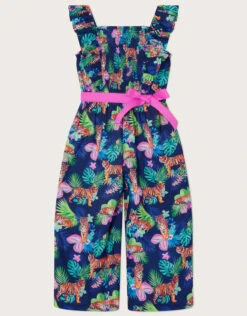 MONSOON Tiger Jumpsuit WWF-UK Collaboration Blue