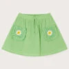 MONSOON Crochet Pocket Cheesecloth Skirt Green