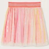 MONSOON Ombre Sequin Stripe Disco Skirt Orange