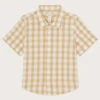 MONSOON Seersucker Check Shirt Natural