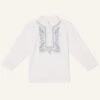 MONSOON Kurta Embroidered Longline Shirt Ivory