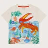MONSOON Crab Applique T-Shirt Ivory