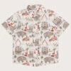 MONSOON London Print Shirt Ivory