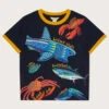 MONSOON Fish Print T-Shirt WWF-UK Collaboration Blue