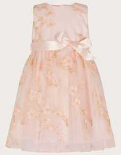 Baby Blossom Flower Lace Dress Pink