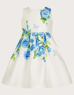 MONSOON Baby Romany Roses Duchess Ivory