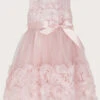 MONSOON Baby Odette Blossom 3D Dress Pink