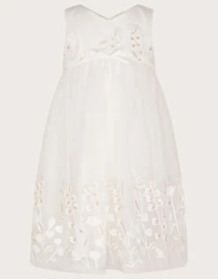 MONSOON Baby Lilly Embroidered Meadow Maxi Dress Ivory