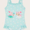 MONSOON Baby Animal Holiday Swimsuit Blue