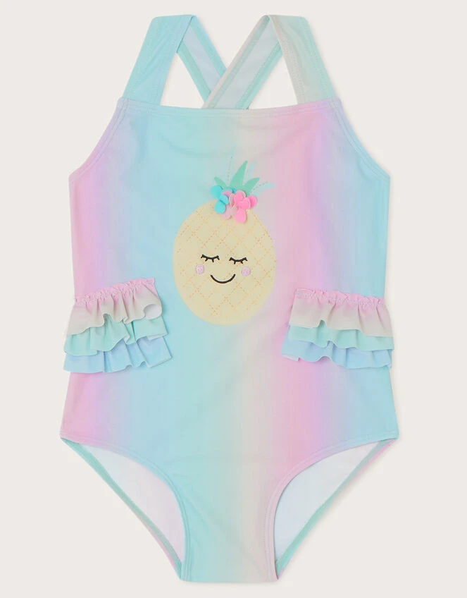 MONSOON Baby Novelty Pineapple Swimsuit Multi 2 MONSOON Baby Novelty Pineapple Swimsuit Multi - Image 2