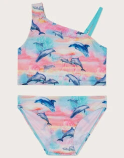MONSOON Beach Dolphin Tankini Set WWF-UK Collaboration Multi
