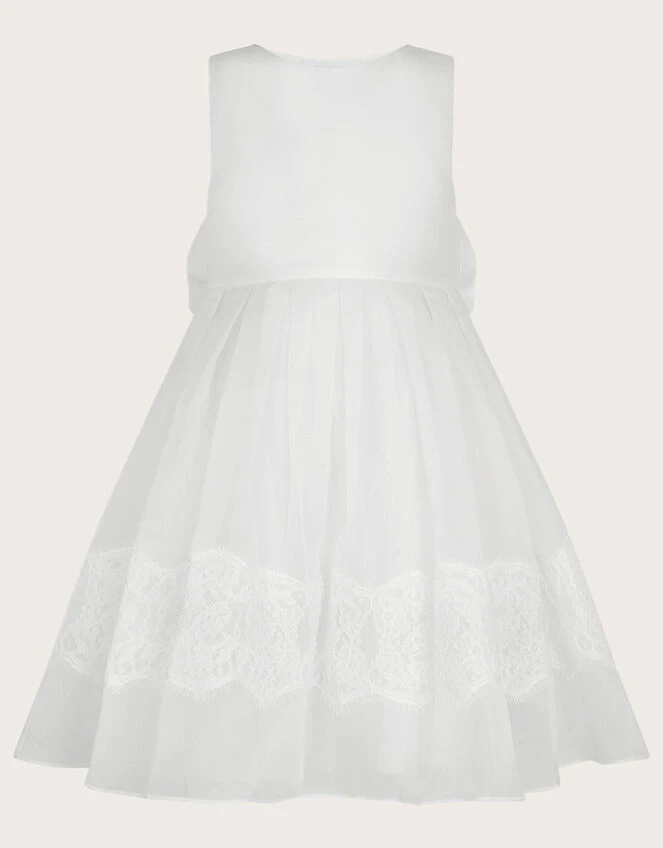 MONSOON Alovette Lace Communion Dress White 1 MONSOON Alovette Lace Communion Dress White