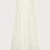 MONSOON Estella Dress Ivory