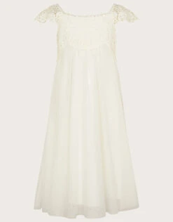 MONSOON Estella Dress Ivory