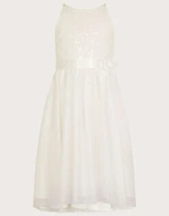 MONSOON Truth Sequin Maxi Dress Ivory