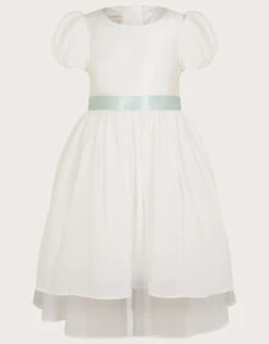 MONSOON Cherish High Low Bow Back Bridesmaids Dress Ivory