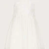 MONSOON Ophelia Lace Tulle Dress Ivory