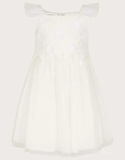 MONSOON Ophelia Lace Tulle Dress Ivory
