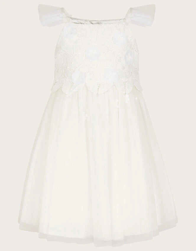 MONSOON Ophelia Lace Tulle Dress Ivory 1 MONSOON Ophelia Lace Tulle Dress Ivory