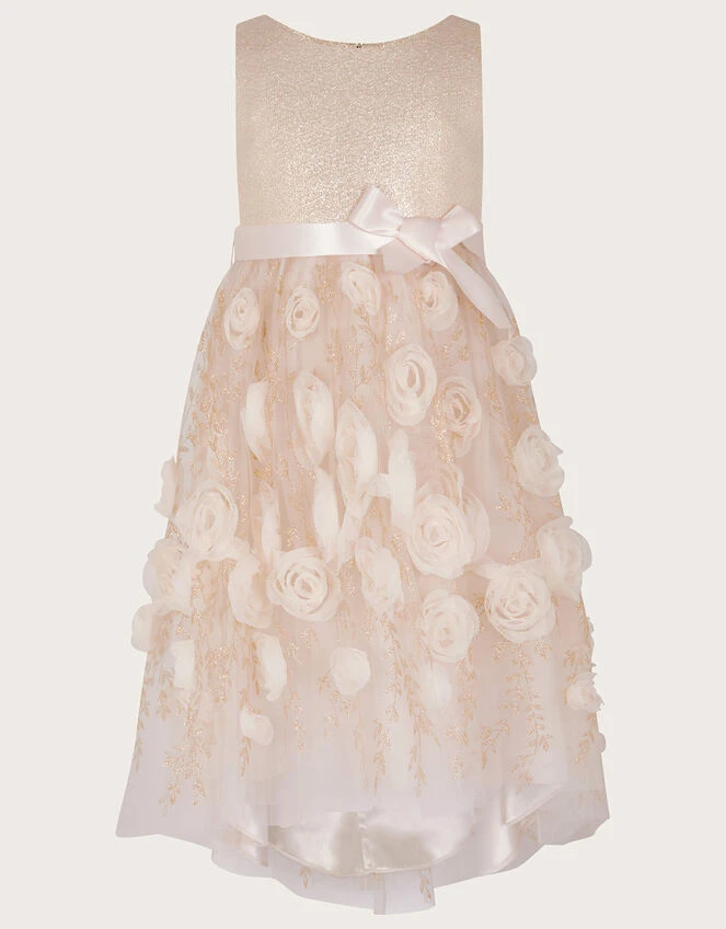 MONSOON Ella 3D Roses Dress Gold 1 MONSOON Ella 3D Roses Dress Gold