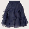 MONSOON Cancan Ruffle Skirt Blue