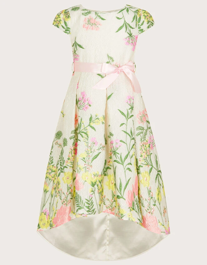 MONSOON Katharine Floral Jacquard Dress Ivory 1 MONSOON Katharine Floral Jacquard Dress Ivory