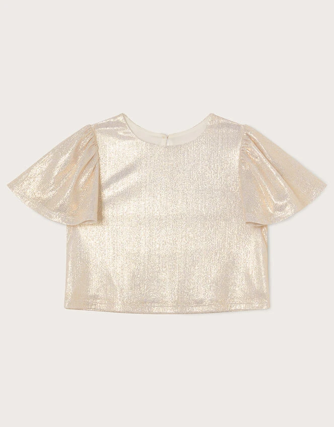 MONSOON Rya Shimmer Top Gold 1 MONSOON Rya Shimmer Top Gold