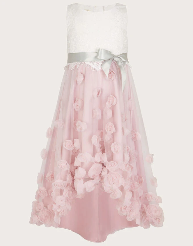 MONSOON Ianthe 3D Flower Dress Pink 1 MONSOON Ianthe 3D Flower Dress Pink