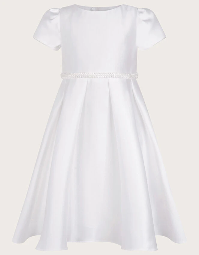 MONSOON Henriette Pearl Belt Duchess Dress Ivory 1 MONSOON Henriette Pearl Belt Duchess Dress Ivory